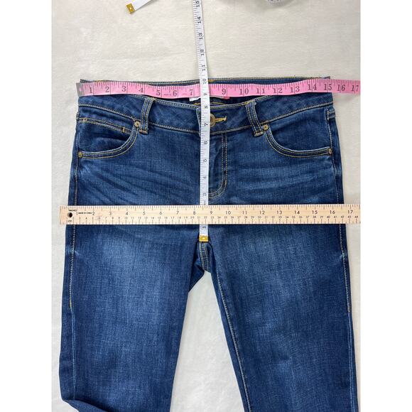 Cabi Mid Rise Denim Womens Raw Hem Jeans Capsule Everyday Casual Easy - Picture 6 of 7